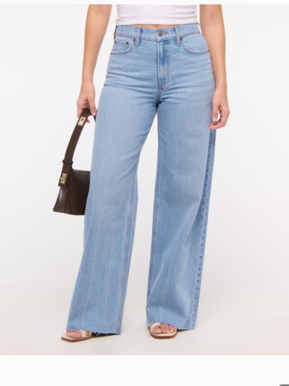 Curve Love High Rise Wide Leg Jean Lightweight Drapey Rigid